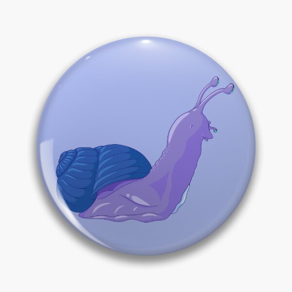 Item preview, Busy Cute Blue Shelled Snail designed and sold by TheFoxyWolfShop.