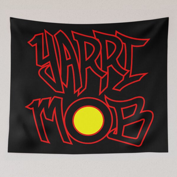 Item preview, Yarri Mob Graffiti - Aboriginal Flag 1 designed and sold by wigilwigil.