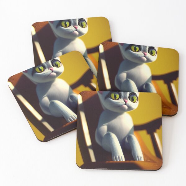 Item preview, Big eyed kitten on chair designed and sold by zorropriest.