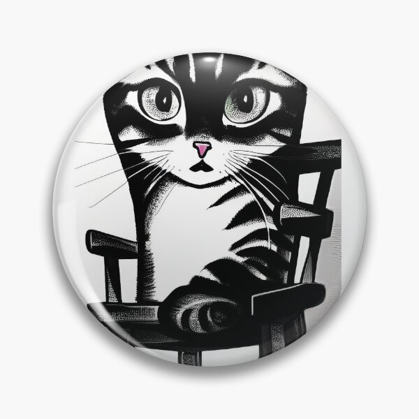 Item preview, Big eyed kitten on chair 2 designed and sold by zorropriest.