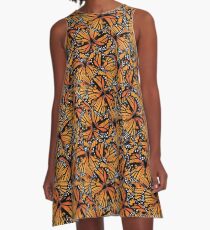 Monarch Butterflies | Butterfly Pattern A-Line Dress