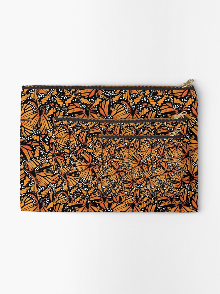 Alternate view of Monarch Butterflies | Vintage Butterflies | Butterfly Patterns | Zipper Pouch
