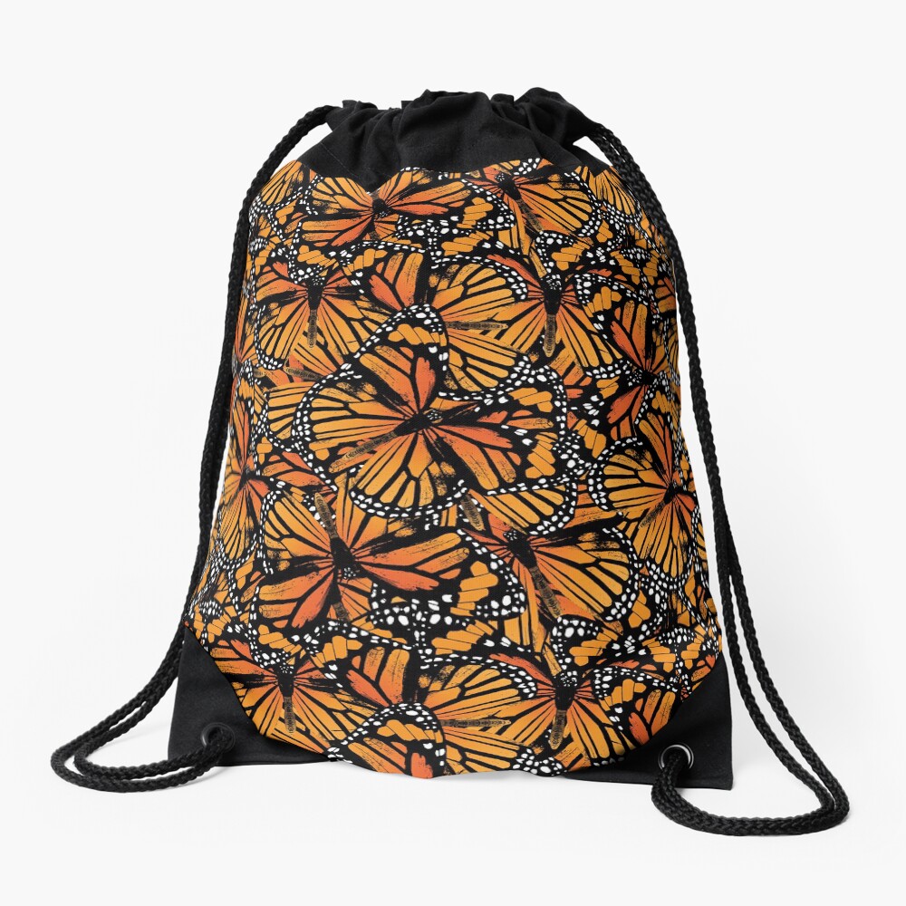 Monarch Butterflies | Vintage Butterflies | Butterfly Patterns | Drawstring Bag