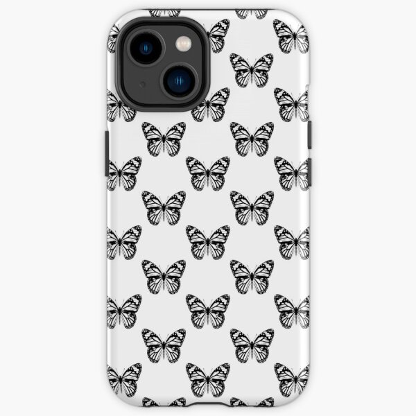Monarch Butterfly Pattern | Monarch Butterfly | Vintage Butterflies | Butterfly Patterns | Black and White | iPhone Tough Case