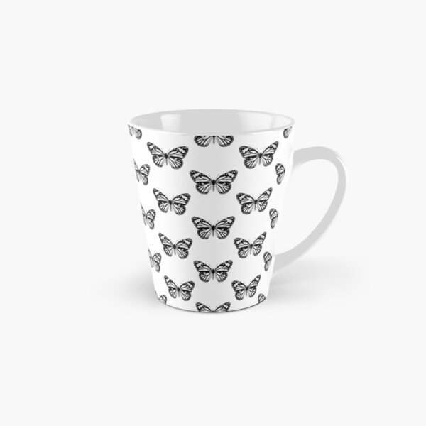 Monarch Butterfly Pattern | Monarch Butterfly | Vintage Butterflies | Butterfly Patterns | Black and White | Tall Mug