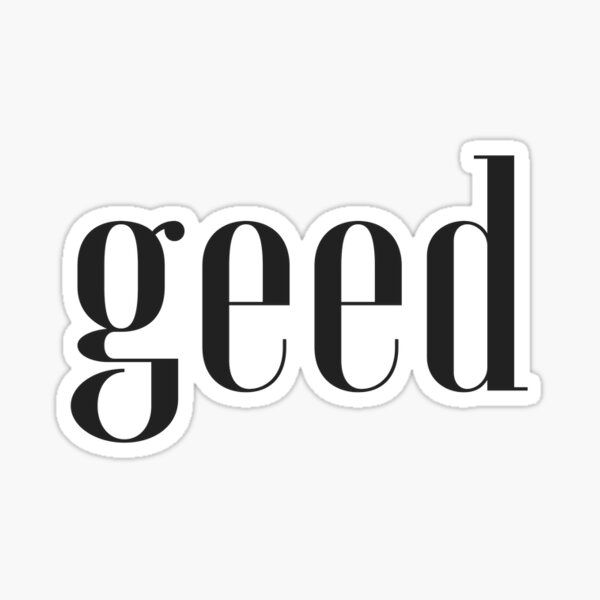 Geed Stickers Redbubble - black and white gdi logo roblox