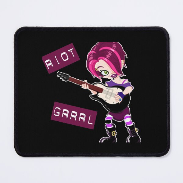 Item preview, Left-Handed Riot Grrrl Guitarist Zipped Hoodie designed and sold by Tranquilharris.