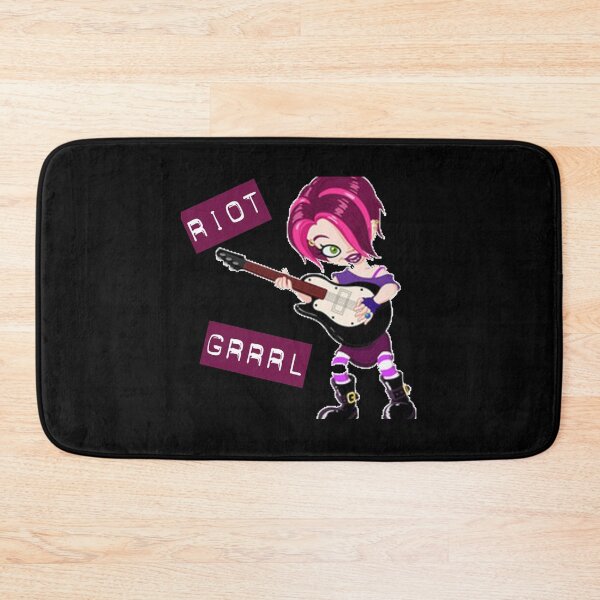 Item preview, Left-Handed Riot Grrrl Guitarist Zipped Hoodie designed and sold by Tranquilharris.