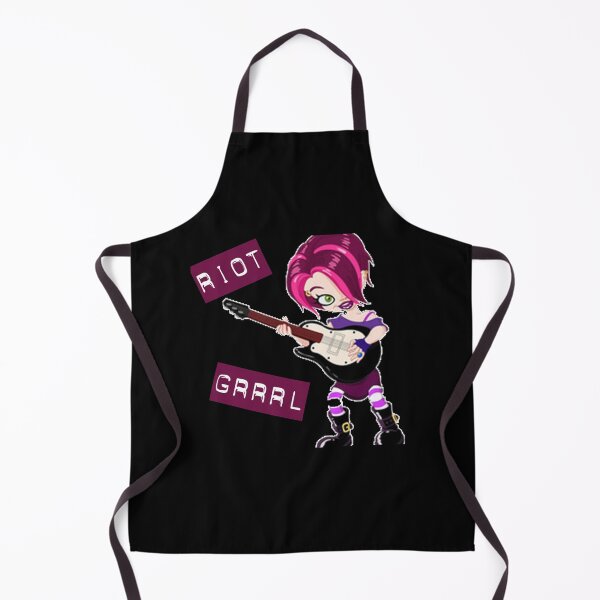 Item preview, Left-Handed Riot Grrrl Guitarist Zipped Hoodie designed and sold by Tranquilharris.