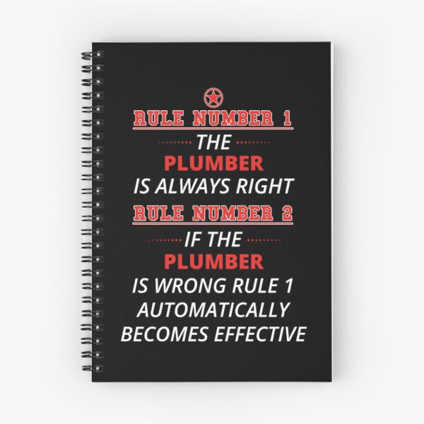 Item preview, Gift rule 1 always right PLUMBER designed and sold by aryagiri.