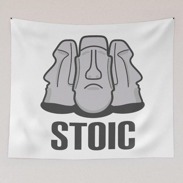Item preview, Stoic Stoicism Moai Easter Island Statues designed and sold by EnzoVectorism.