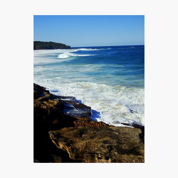 Waves and rocks Photographic Print