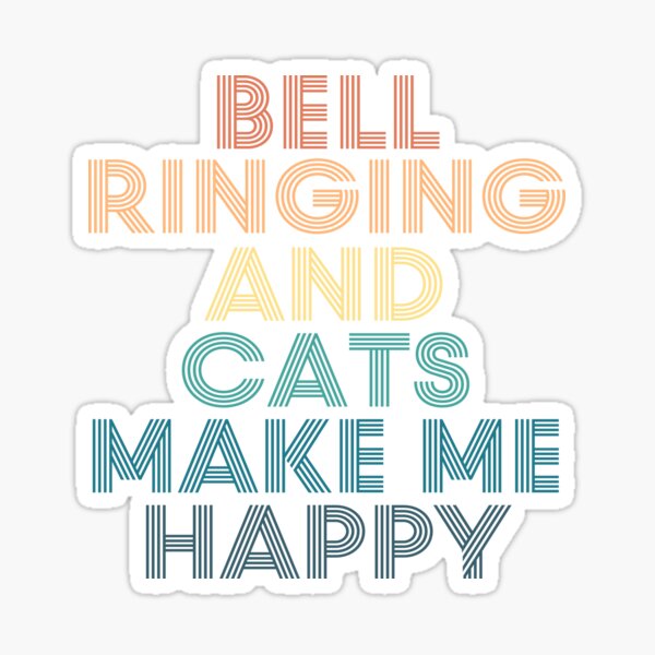 Item preview, Bell Ringing And Cats Make Me Happy designed and sold by kindxinn.