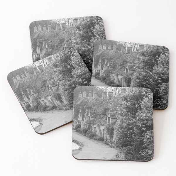 Item preview, Arlington Row, Bibury, in black and white designed and sold by cdkphotos.