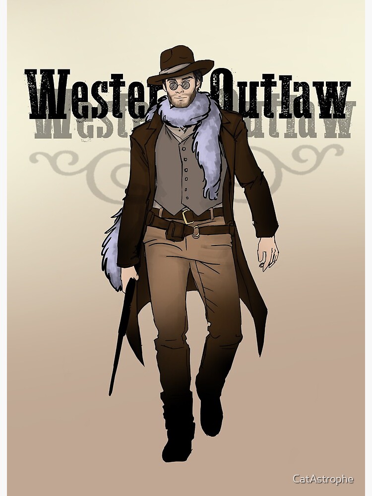 Western Outlaw Art Board Print | Ubicaciondepersonas.cdmx.gob.mx