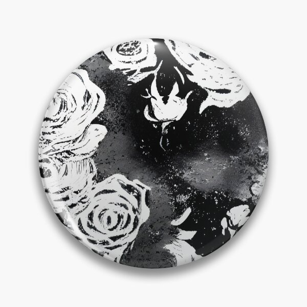 Artikelvorschau, Cooles Rosenschwarzweiss-Muster entworfen und verkauft von patterncrow.