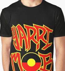 Yarri Mob Graffiti - Aboriginal Flag 5 Graphic T-Shirt