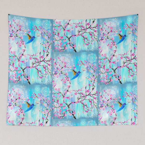 Item preview, Cherry Blossom Design with Hummingbird designed and sold by CateJacobs.