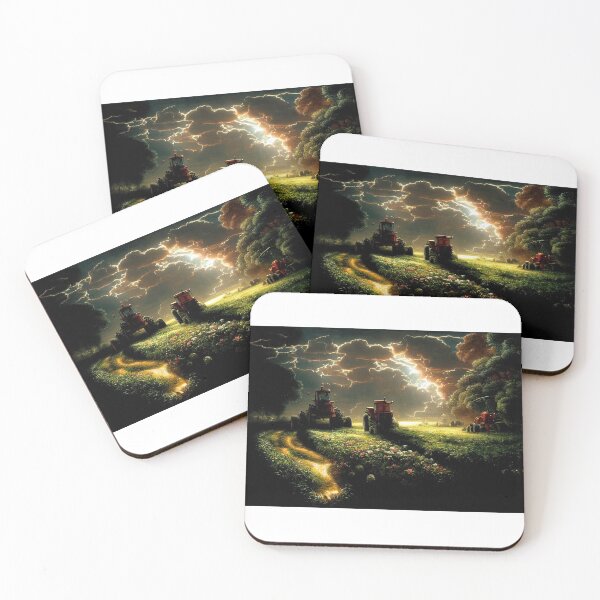 Item preview, Tractors Ploughing Heavenly Fields designed and sold by Michael Kent.