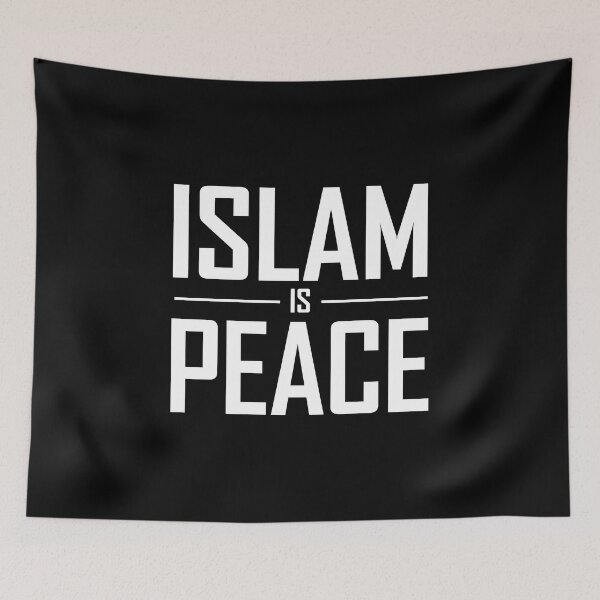Item preview, islam is peace islamic art quotes designed and sold by EfenDesign.
