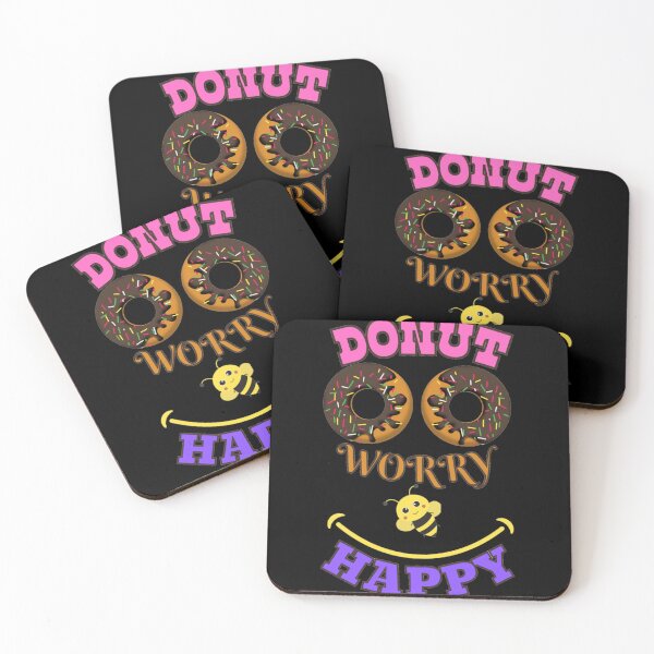 Item preview, Donut worry bee happy, Don't worry be happy designed and sold by nightspeed.