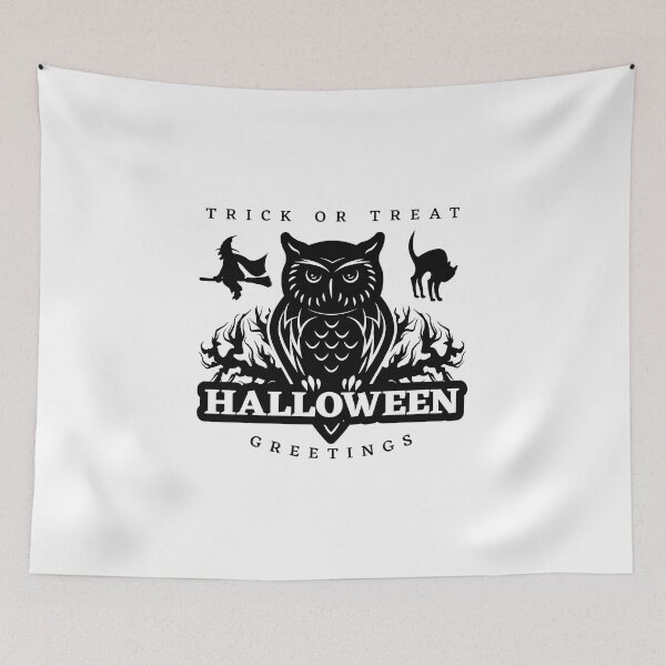 Item preview, trick or treat halloween greetings graphic vintage halloween design halloween happy halloweens designed and sold by tshirtsdesign9.