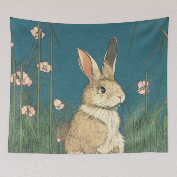 Item preview, Cute Grey American Rabbit Bunny  designed and sold by wigobun.