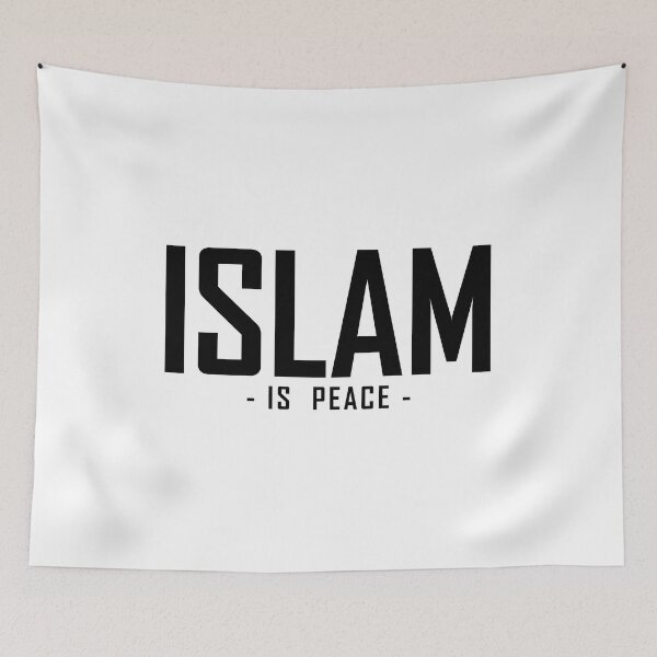 Item preview, islam is peace islamic art quotes designed and sold by EfenDesign.