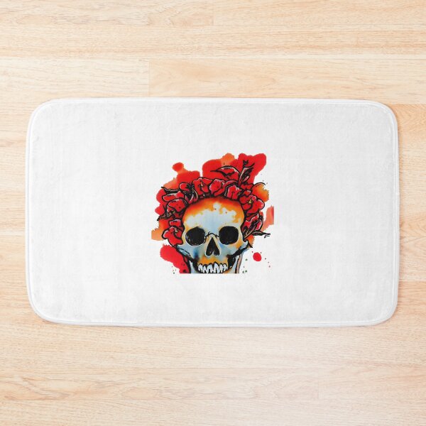 Item preview, Skull and Roses - Head on Fire designed and sold by freshWaterCo.