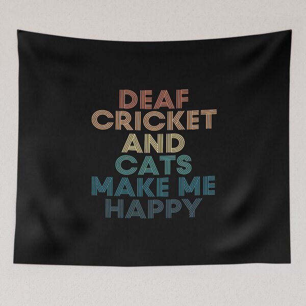 Aperçu de l'œuvre Le cricket sourd et les chats me rendent heureux créée et vendue par kindxinn.