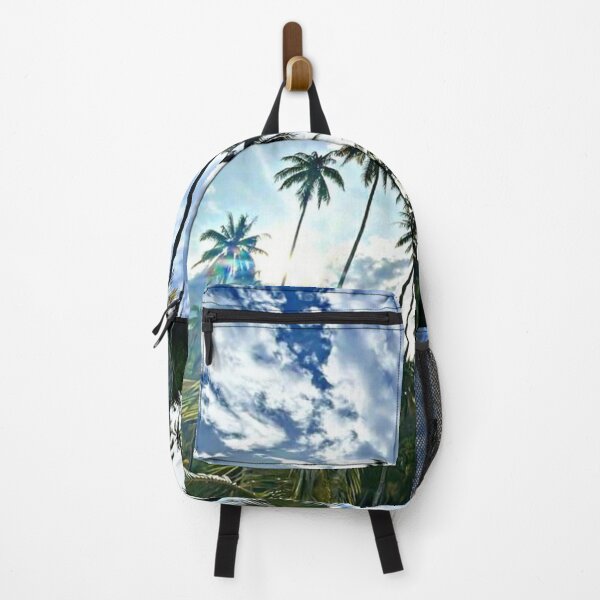 Item preview, palm trees with sky clouds designed and sold by Shubatdesigns.