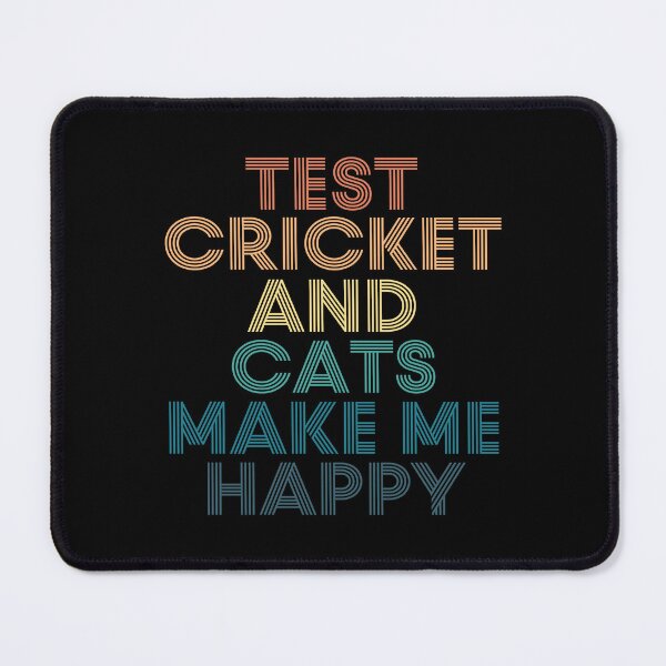 Item preview, Test cricket And Cats Make Me Happy designed and sold by kindxinn.