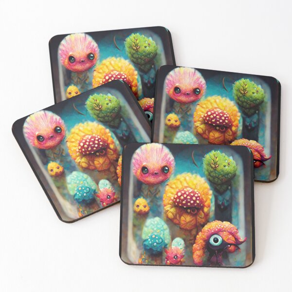 Item preview, Funny cute little colorful creatures designed and sold by DANIELCUNNING.