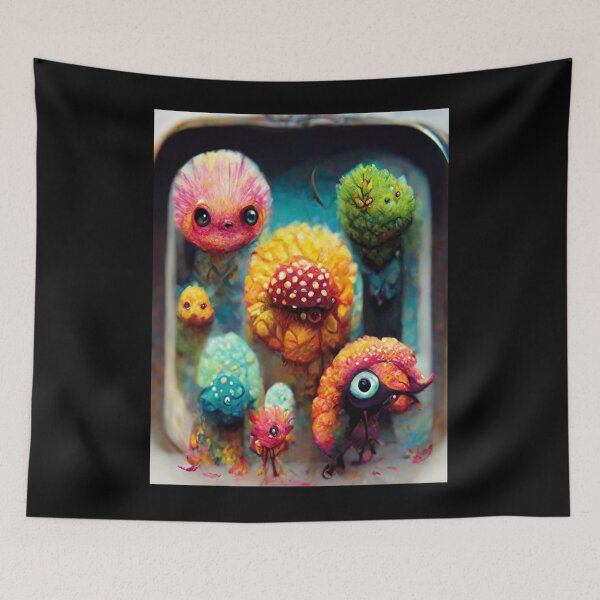 Item preview, Funny cute little colorful creatures designed and sold by DANIELCUNNING.