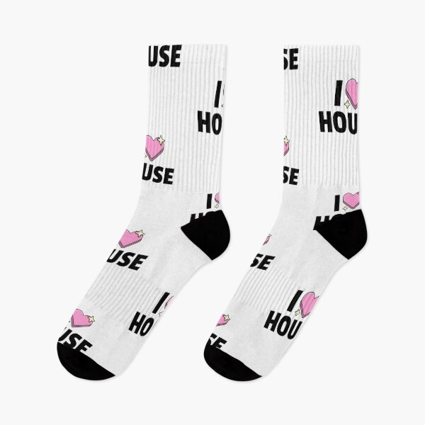 Item preview, I Heart House (black) designed and sold by Discothreadz.