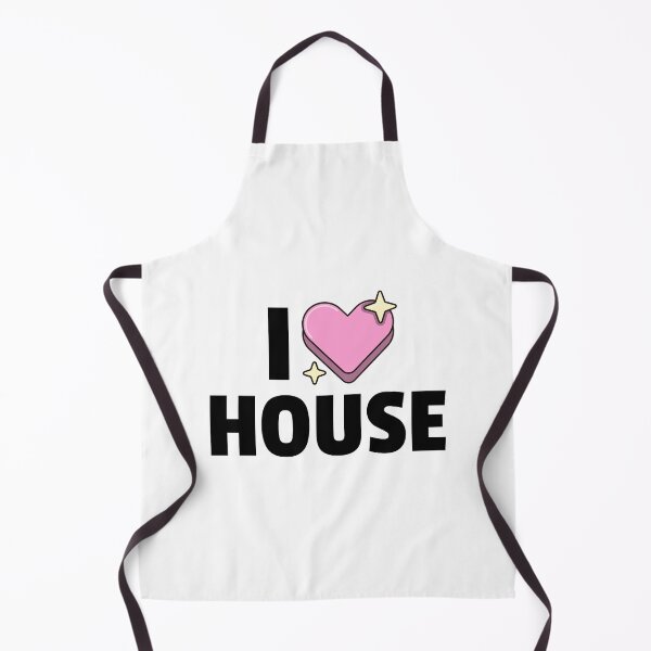 Item preview, I Heart House (black) designed and sold by Discothreadz.