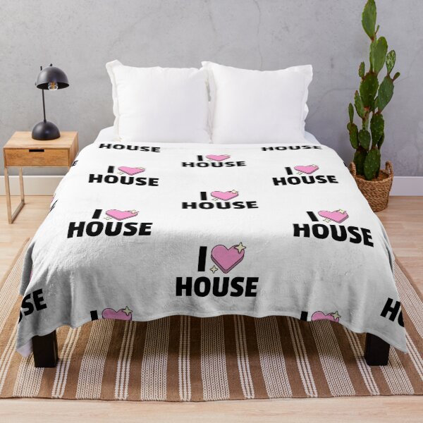 Item preview, I Heart House (black) designed and sold by Discothreadz.