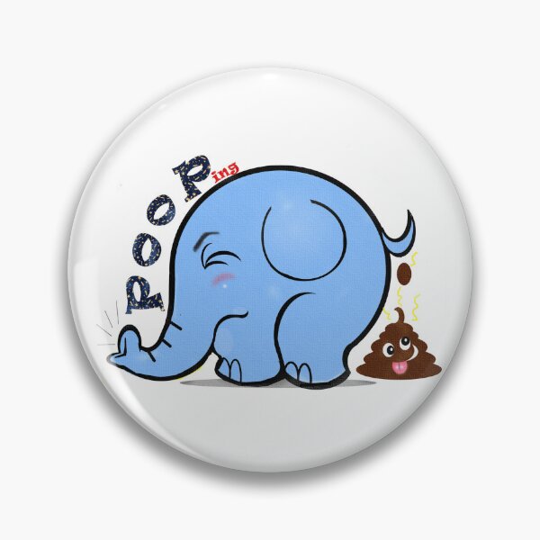Item preview, Elephant pooping  designed and sold by Shirley cute art .