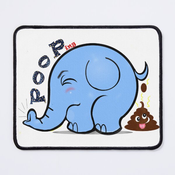 Item preview, Elephant pooping  designed and sold by Shirley cute art .