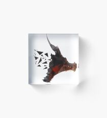 Prismatic Dark Dragon Acrylic Block
