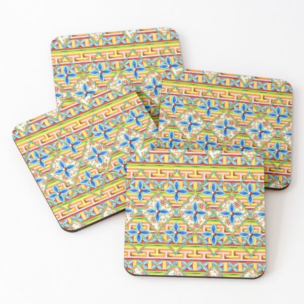 Item preview, Elizabethan Rainbow Blossoms designed and sold by PatriciaSheaDesigns.
