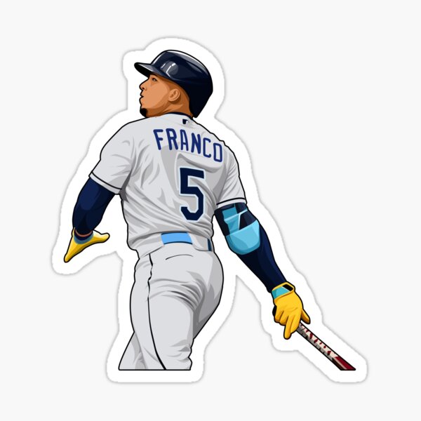 Tampa Bay Rays Wander Franco Die Cut Sticker 