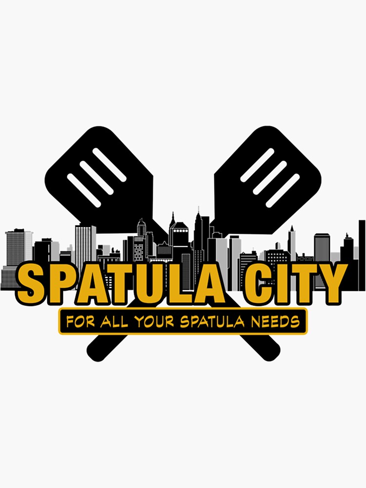 Pegatina «Spatula City, logotipo de la empresa cinematográfica de UHF