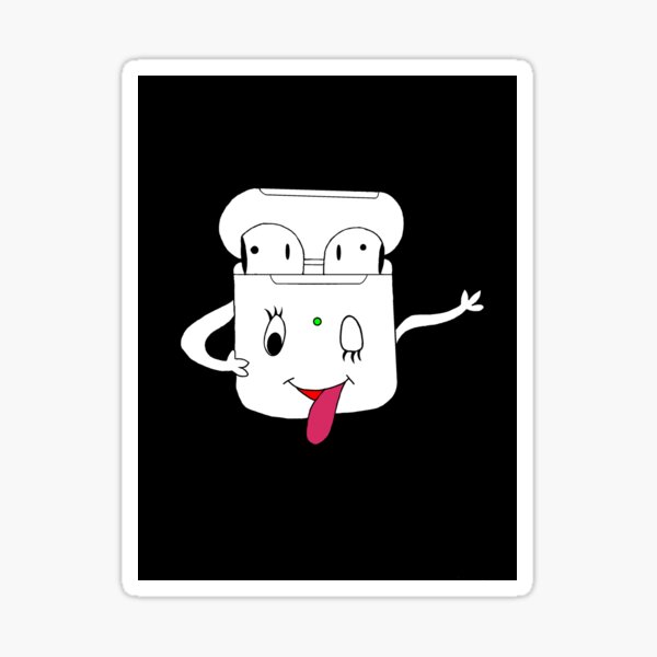 Item preview, Cartoon Airpods  designed and sold by PrethiAzad.