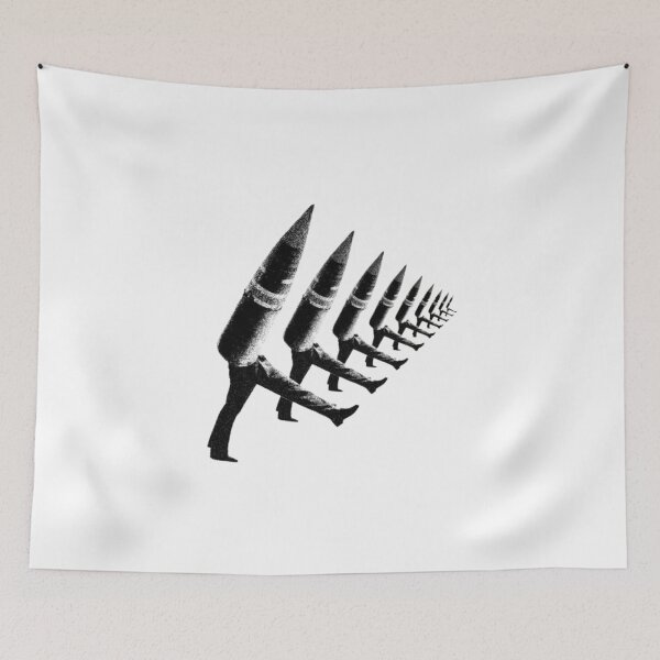 Item preview, Banksy Rocket March designed and sold by DataDude.