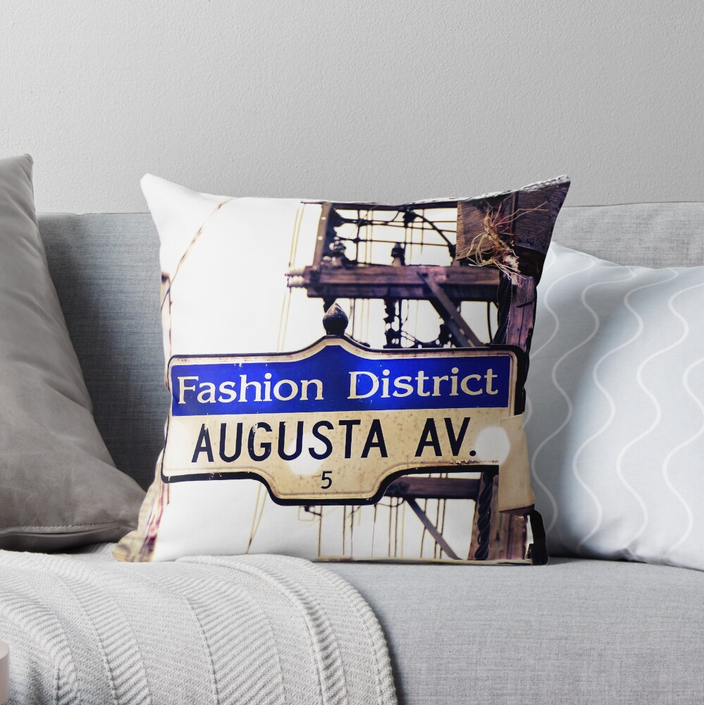 Augusta Ave Throw Pillow