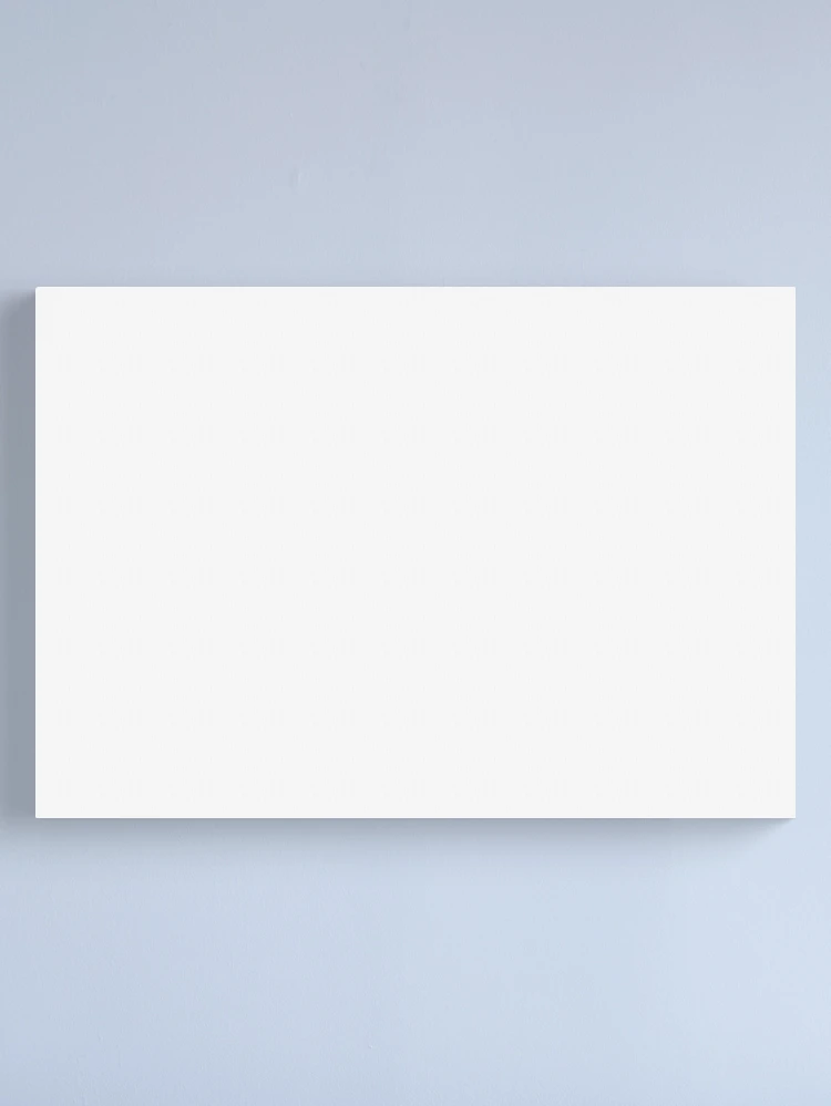 Plain White Simple Solid Color All Over Print Canvas Print