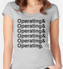 OPERATING&OPERATING&OPERATING Women's Fitted Scoop T-Shirt