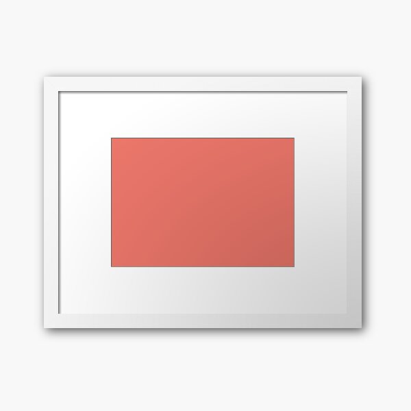 Peach Echo 16-1548 TCX | Pantone | Color Trends | Spring Summer 2016 | Solid Colors | Fashion Colors | Framed Art Print