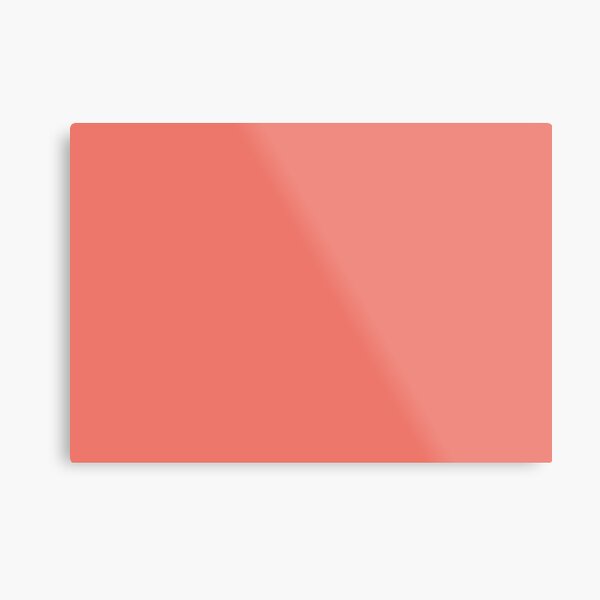 Peach Echo 16-1548 TCX | Pantone | Color Trends | Spring Summer 2016 | Solid Colors | Fashion Colors | Metal Print
